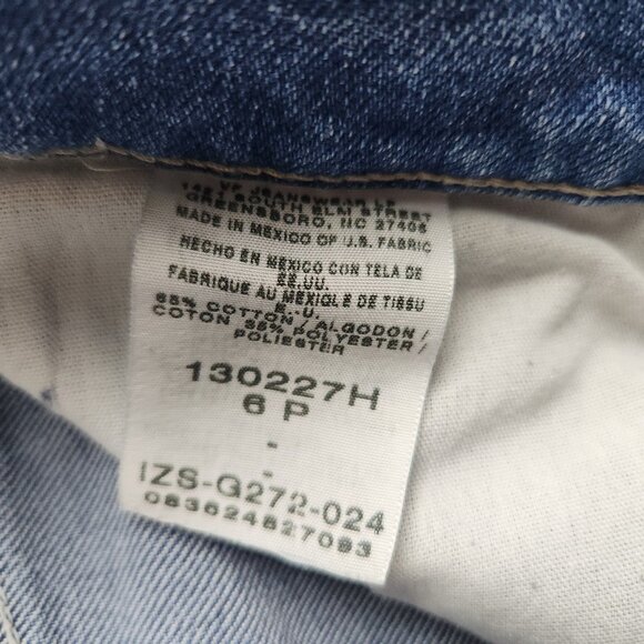 VTG Lee Rider Jeans Women's 6P Blue Straight Leg High Rise Classic Ladies Denim - Picture 10 of 12